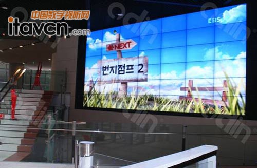 欧帝液晶拼接完美融入北京侨福花园