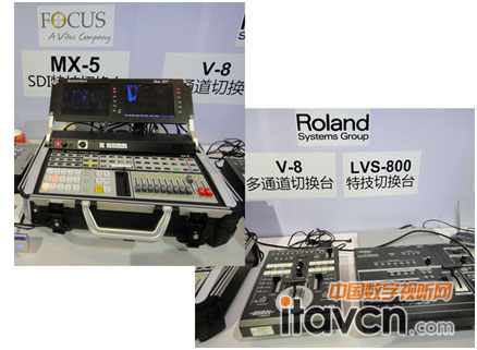 Focus和Roland特技台和Diaital-Rapids流媒体服务器